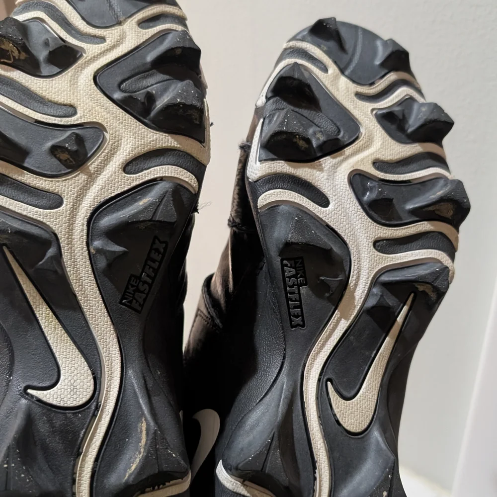 Nike Savage 2 Shark Black And White Football Fastflex Cleats Boys Size 5.5 - Picture 6 of 9